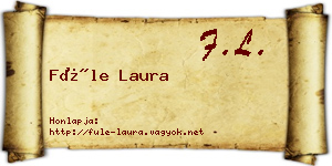 Füle Laura névjegykártya
